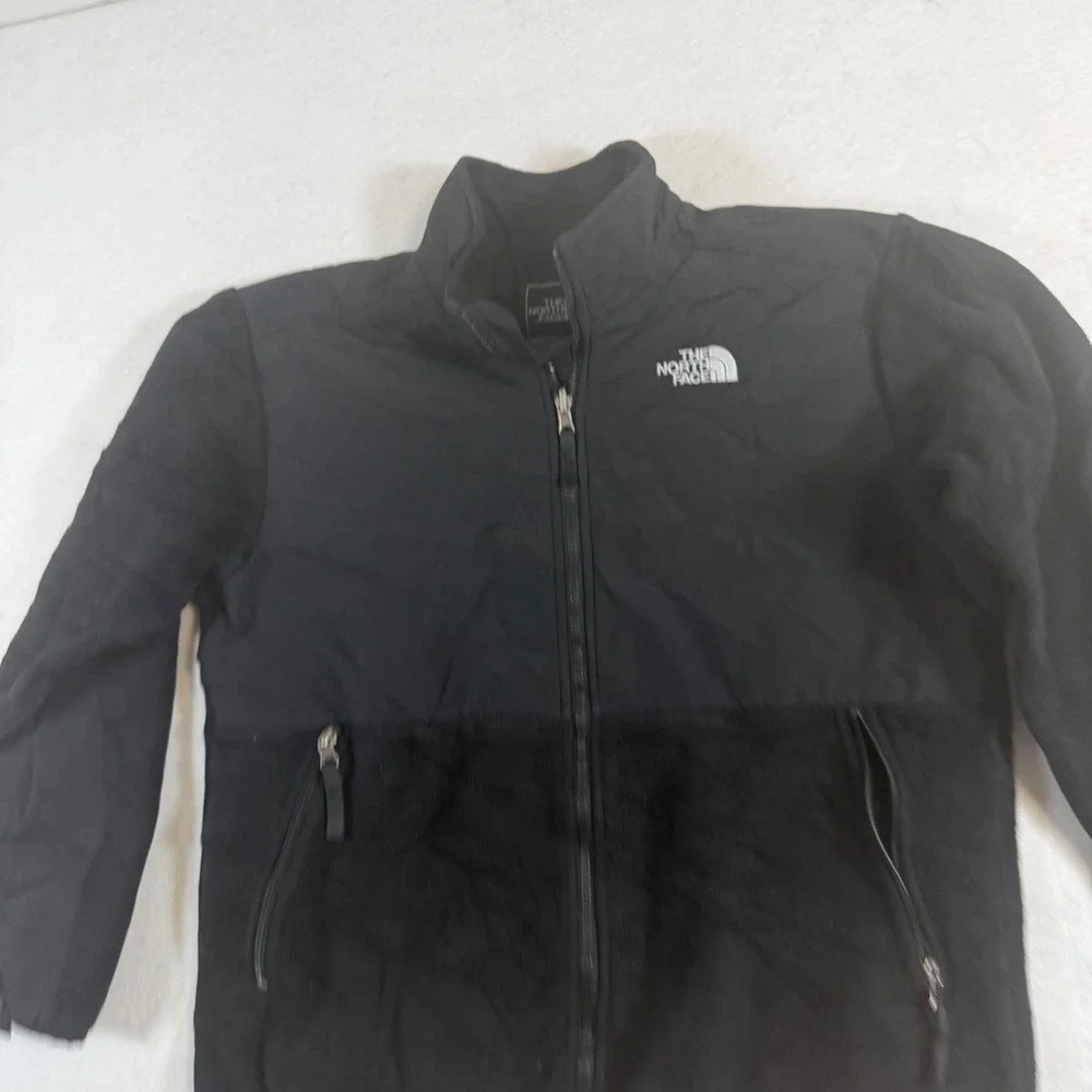 The North Face Boys Denali Fleece Jacket Black Full Zip Size XL 18/20 Outdoor